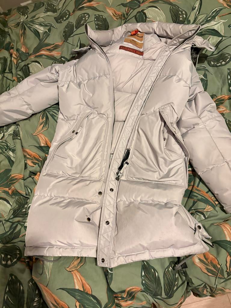 Parajumper jas, Kleding | Dames, Jassen | Winter, Ophalen of Verzenden, Zo goed als nieuw, Maat 36 (S), Grijs