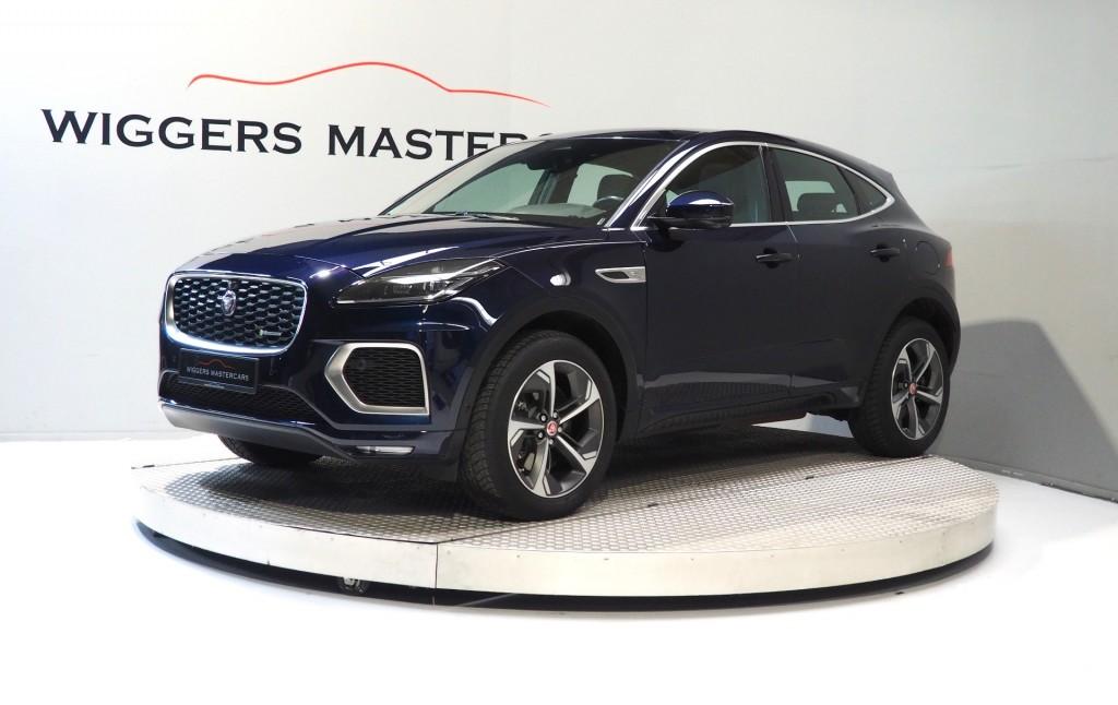 Jaguar E-PACE P300E Hybrid + Plug-in AWD HSE R-Dynamic, Pano, Auto's, Jaguar, Automaat, Met garantie (alle), Blauw, Leder