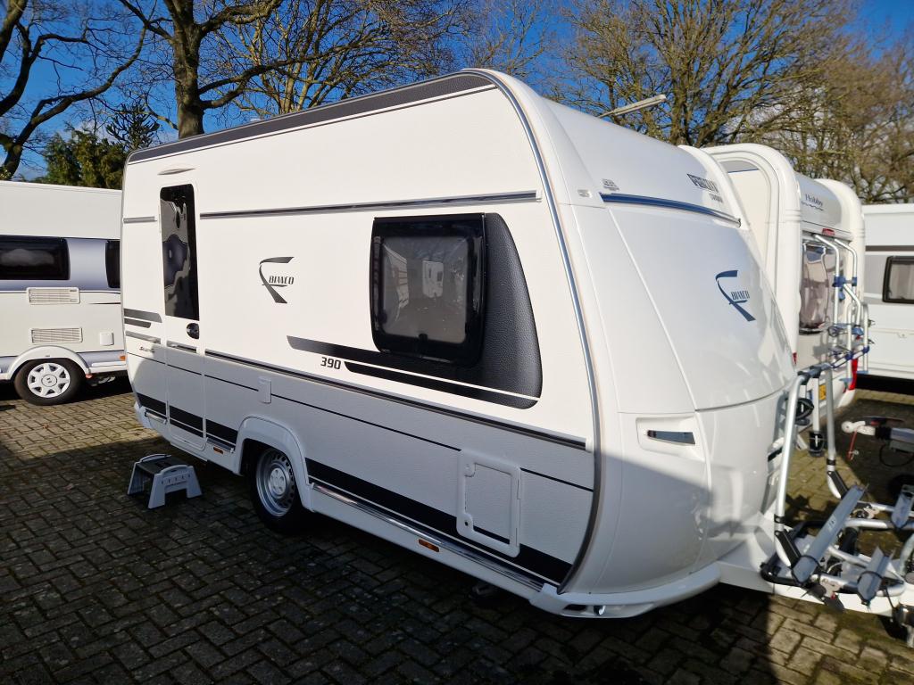 Fendt Bianco 390 FH Mover/Voortent/Fietsdr, Schokbreker, Bedrijf, Treinzit, Tot en met 3
