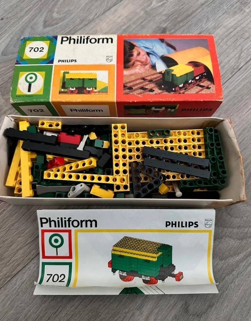 Vintage Philips Philiform 702 bouwstenen, Ophalen of Verzenden