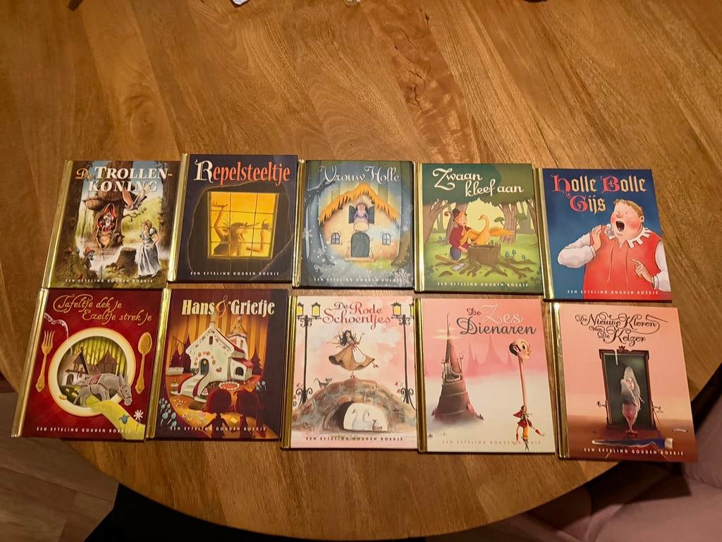 Efteling goudenboekjes, zie beschrijving voor alle nummers, Boeken, Gelezen, Voorleesboek, Jongen of Meisje, Ophalen of Verzenden