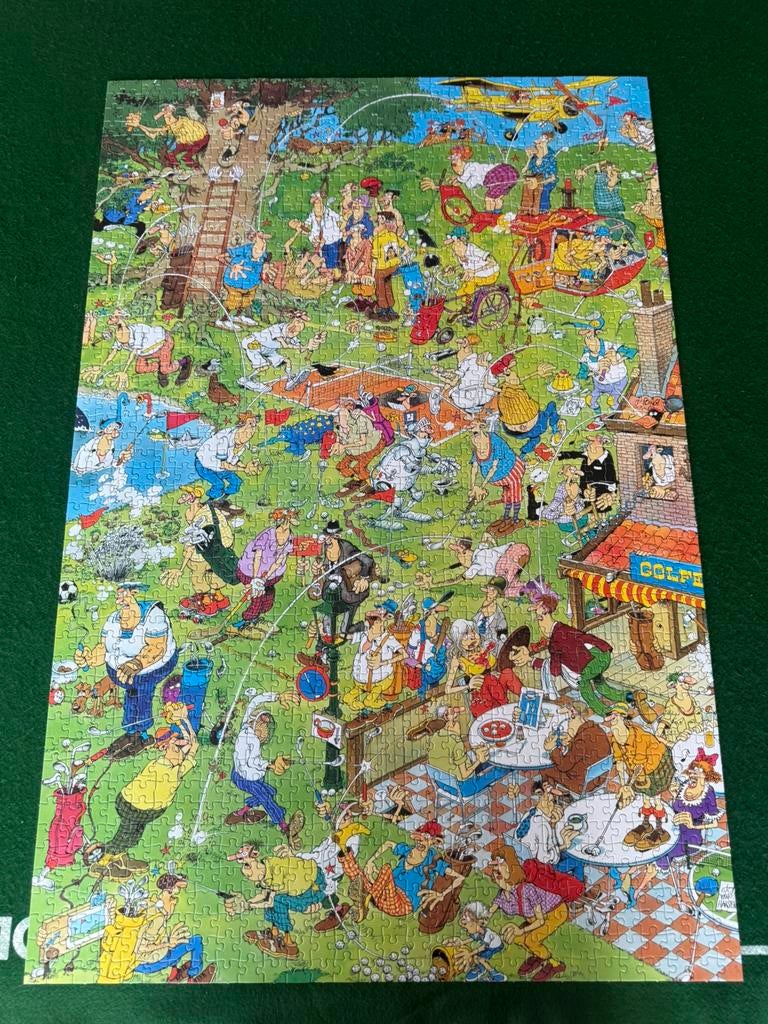 Jan van Haasteren Golf (1500 stukjes), Ophalen of Verzenden, 500 t/m 1500 stukjes, Zo goed als nieuw