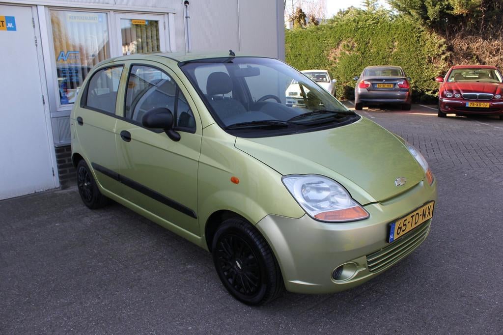 Chevrolet Matiz 0.8 Breeze 5Deurs Airco Elektr Raam Apk 2-3-, Auto's, Chevrolet, Voorwielaandrijving, Stof, Gebruikt, Zwart