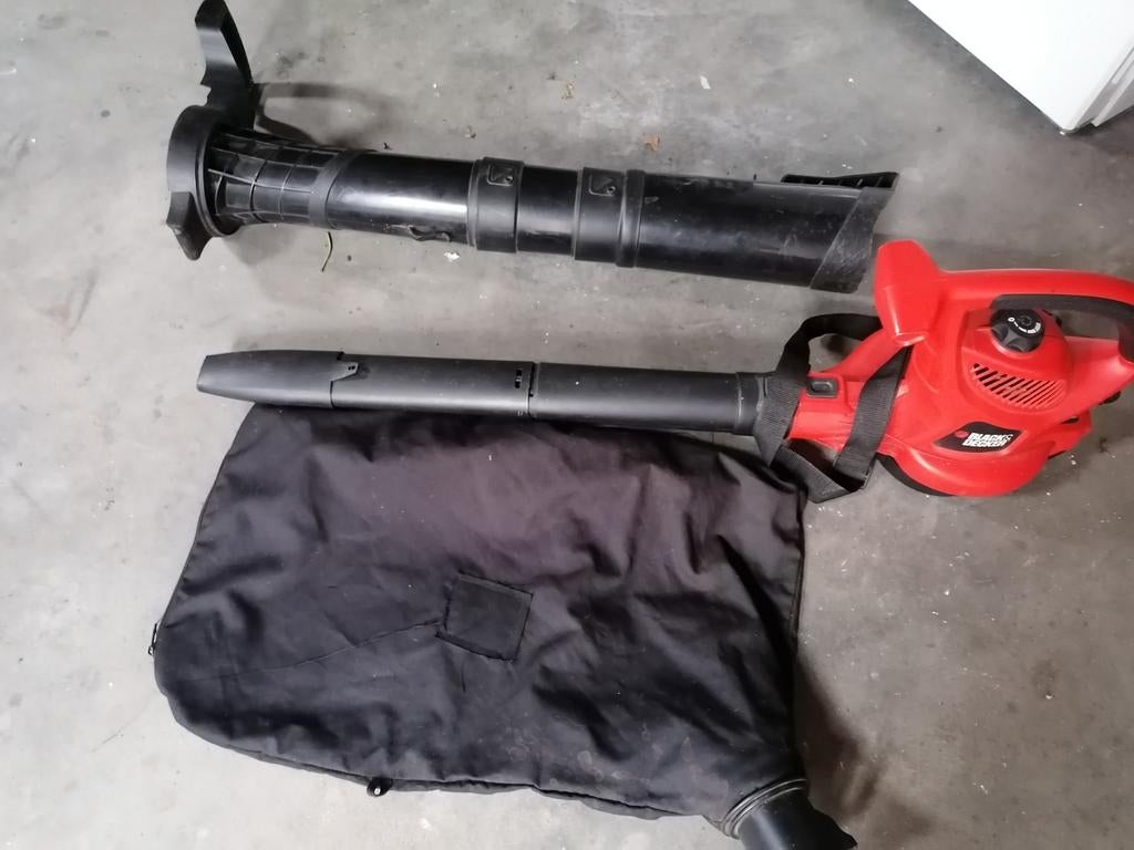 Black+Decker Bladblazer/Bladzuiger met Opvangzak, Gebruikt, Met opvangzak, Ophalen of Verzenden, Elektrisch