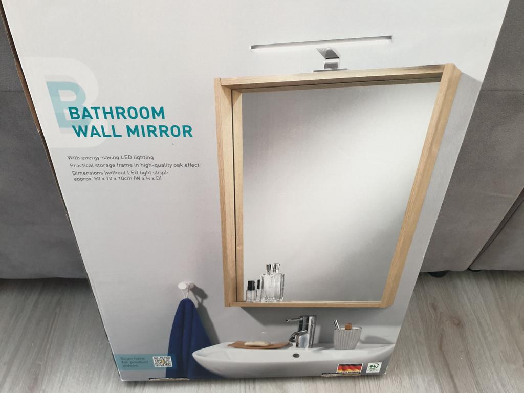 Livarno badkamerspiegel met LED verlichting, Nieuw, Minder dan 25 cm, Minder dan 100 cm, Wasbak of Wastafel