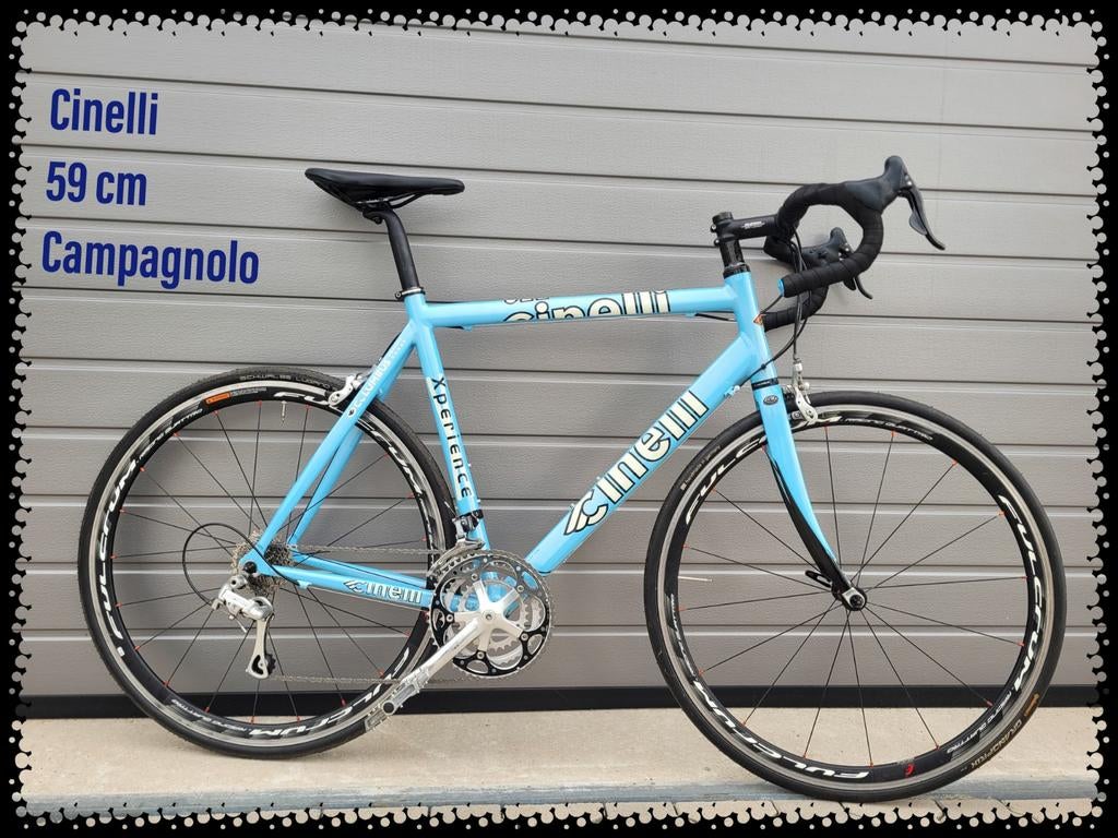 Racefiets Cinelli 59 cm Campagnolo 100% Rijklaar - RR Bikes, Fietsen en Brommers, Fietsen | Racefietsen, 28 inch, Aluminium, Zo goed als nieuw