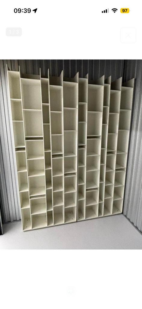 2 MDF Italia boekenkasten, Ophalen, 50 tot 100 cm, Zo goed als nieuw, Minder dan 100 cm