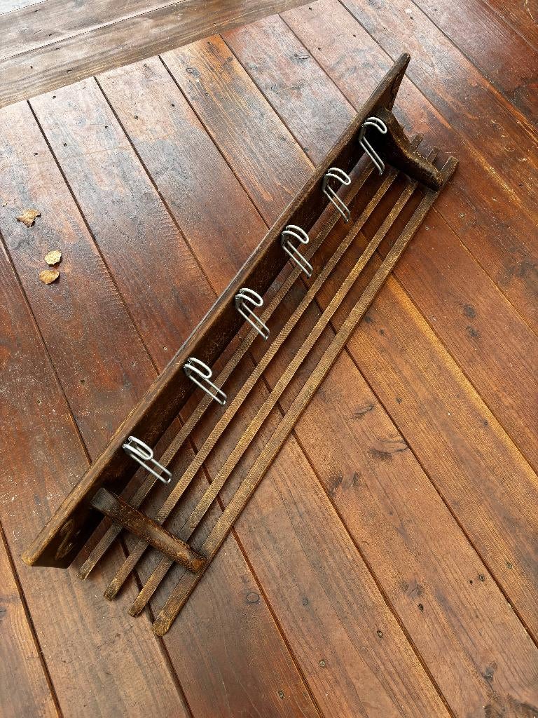 Antieke kapstop met gravure, Gebruikt, 100 tot 150 cm, Hout, Ophalen