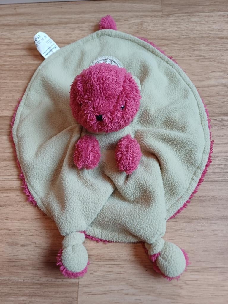 Kreaxions doekje knuffeldoekje otter beer bever rond rood, Ophalen of Verzenden, Zo goed als nieuw, Overige typen