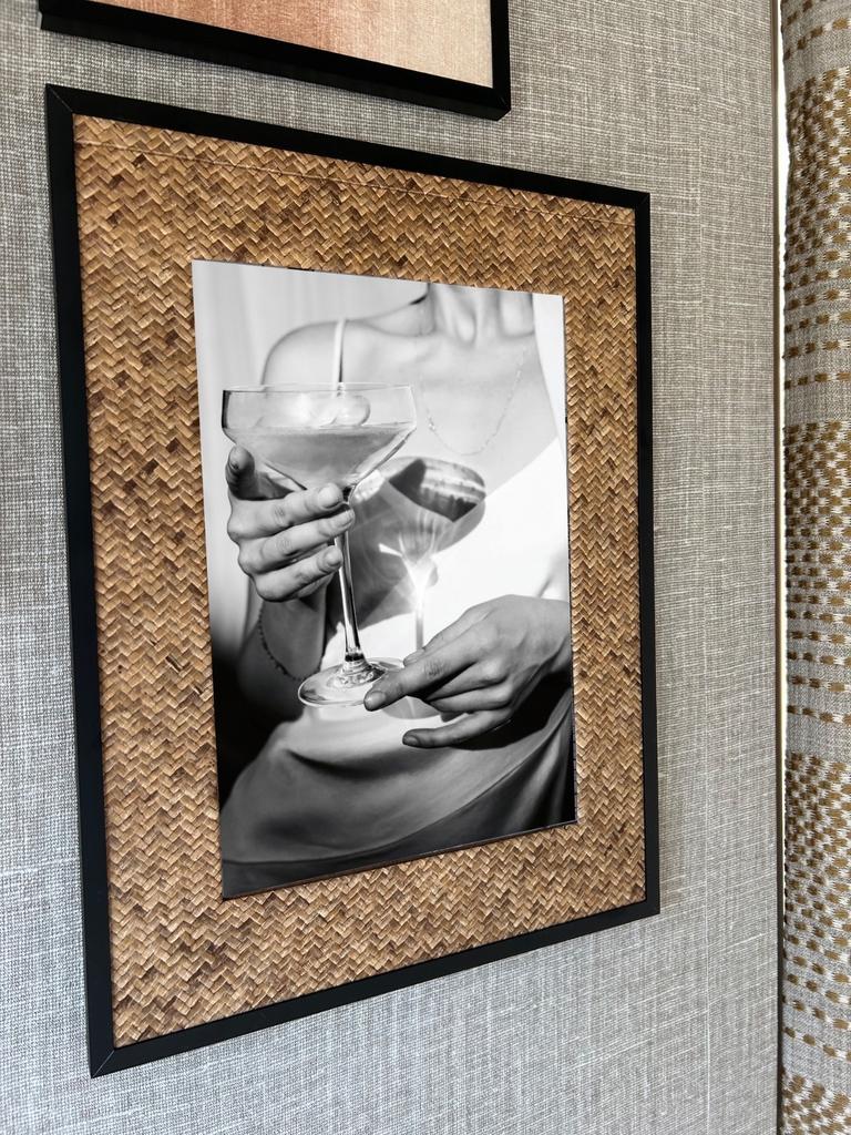 Fotolijst 30x40 met passe-partout Élitis behang VP 984 73, Ophalen, Minder dan 50 cm, Gebruikt, 50 tot 75 cm