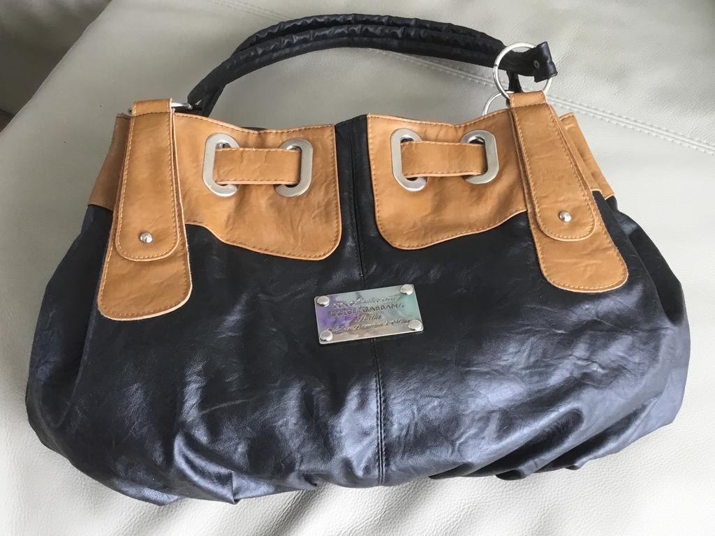 Dolce & Gabbana XX Anniversary Tas Zwart/Camel Cognac kleur, Sieraden, Tassen en Uiterlijk, Tassen | Damestassen, Ophalen of Verzenden