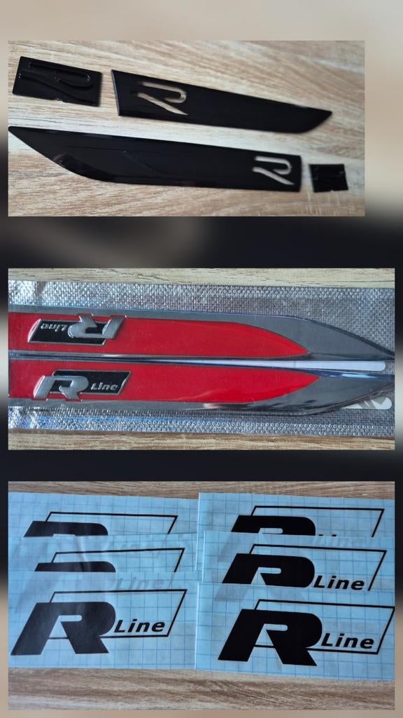 Nieuwe Volkswagen Rline spatbord emblemen en Sticker s, Ophalen of Verzenden