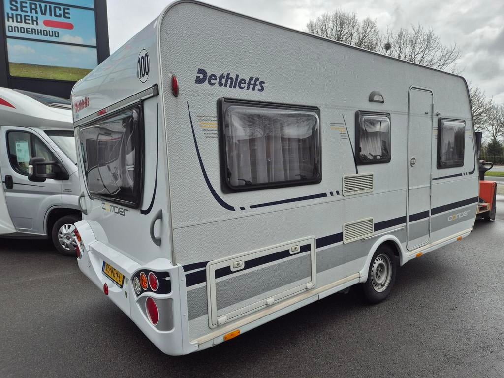 Dethleffs 430 DB Vast bed, mover, Voortent met aanbouw Bovag, Caravans en Kamperen, Rondzit, Dethleffs, Bedrijf, Verkoop@caravan-aanhanger.nl