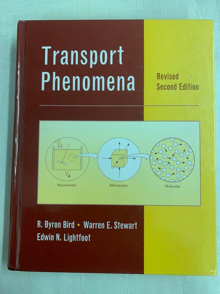 APRIL TRANSPORT PHENOMENA - BYRON BIRD E.A., Ophalen of Verzenden, Beta, Zo goed als nieuw, WO