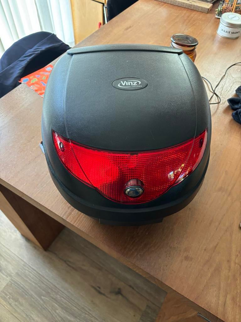 VinZ Motorkoffer / Topkoffer met reflectoren, Ophalen of Verzenden, Gebruikt