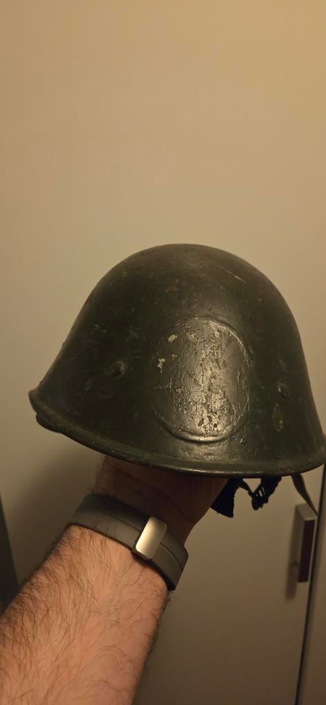 Te koop nederlandse m34 helm, Ophalen of Verzenden, Nederland, Helm of Baret