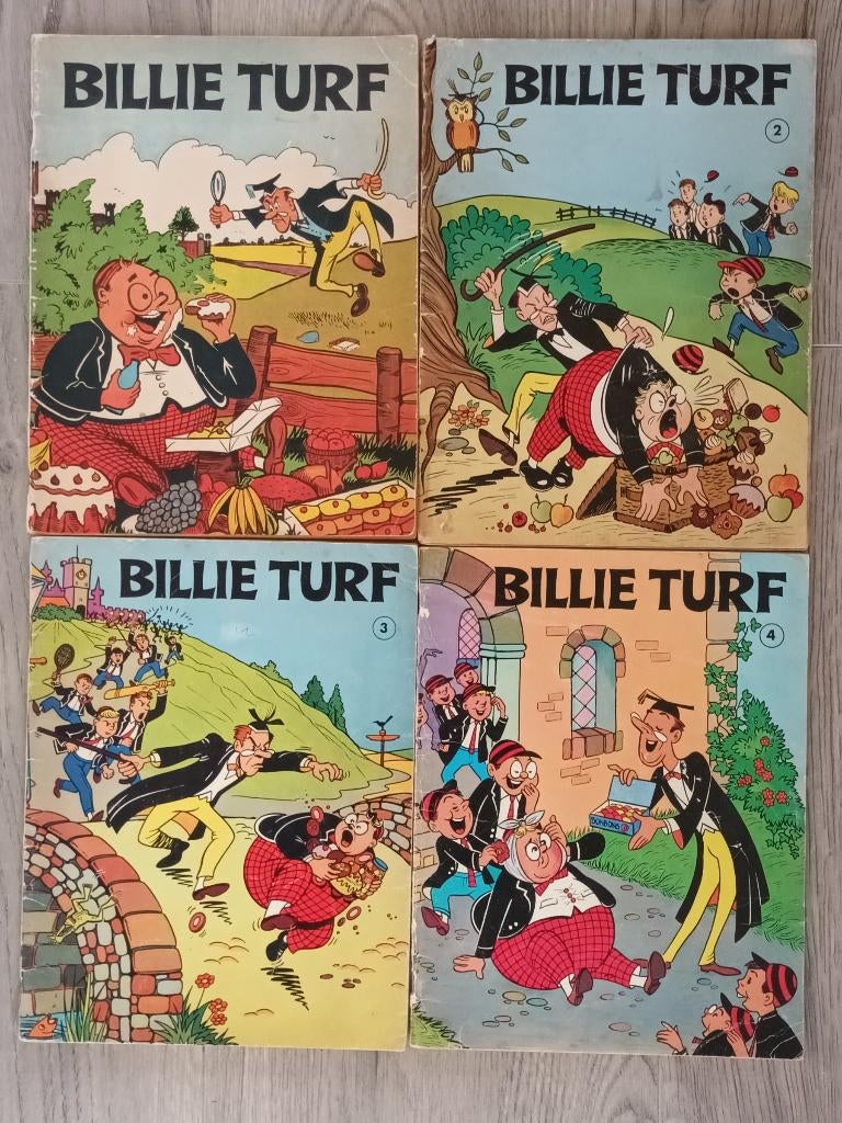 Billie Turf - 10 Comic - Eerste druk - 1963/1977 Bessie Turf, Gelezen, Ophalen of Verzenden, Meerdere stripboeken, Diverse Auteurs