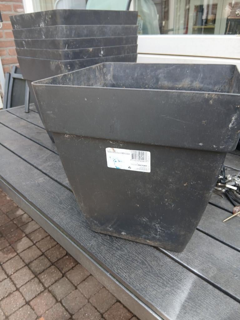 Gebruikte bloembakken, Ophalen, Kunststof, Gebruikt, Minder dan 30 cm