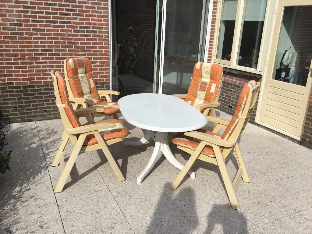 Tuinsteden Hartman prestige, Ophalen, 4 zitplaatsen, Kunststof, Gebruikt