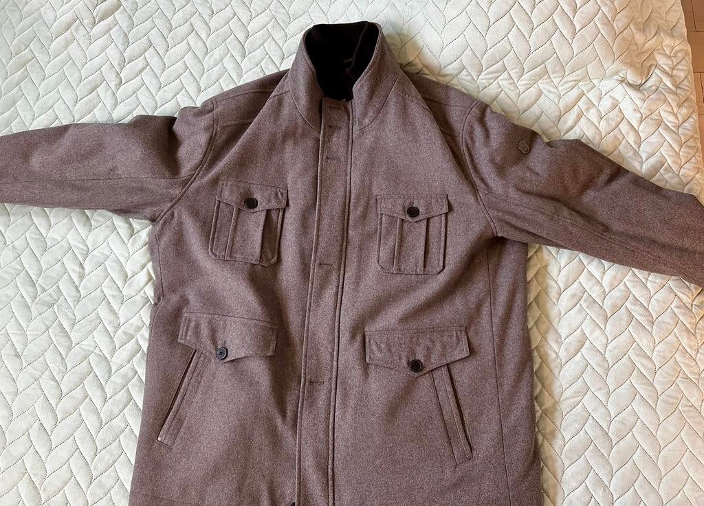 JP1880 wollen winter mantel jas lichtgrijs-mêlee 5XL, Kleding | Heren, Jassen | Winter, Ophalen of Verzenden, Nieuw, Overige maten