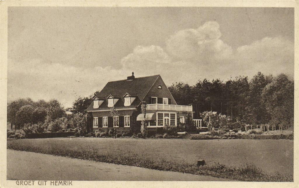 Groet uit Hemrik - 1937 gelopen, Ophalen of Verzenden, Voor 1920, Gelopen, Friesland
