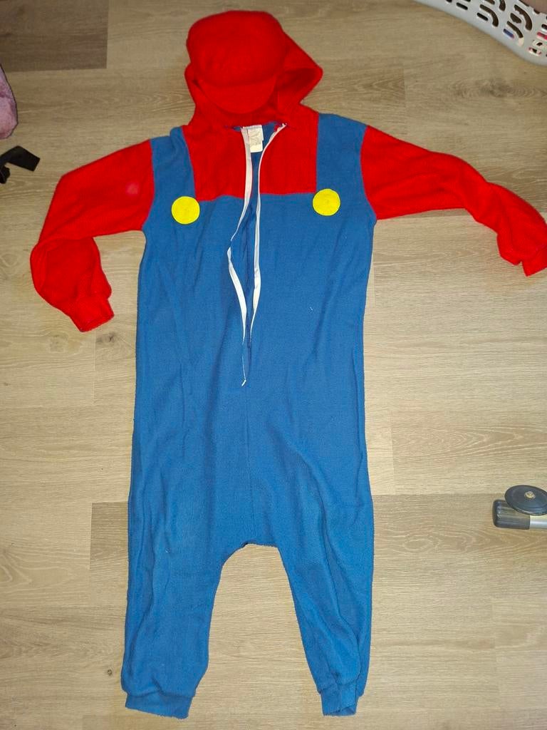 Super Mario Onesie - Comfortabele Jumpsuit voor Kinderen, Kinderen en Baby's, Carnavalskleding en Verkleedspullen, Ophalen of Verzenden