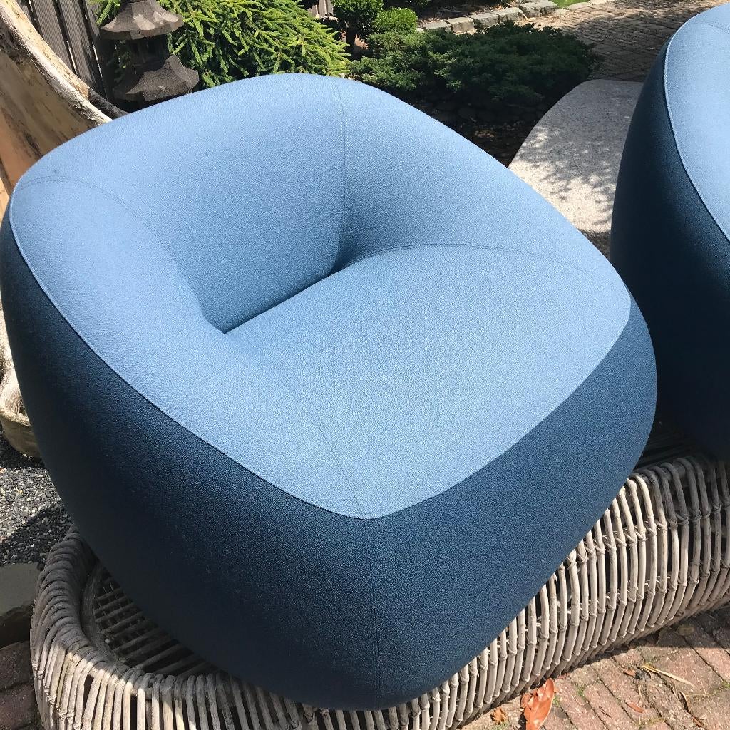 Artifort Swamp design fauteuil chair stoel modern blauw, 75 tot 100 cm, Ophalen of Verzenden, Nvt, Nvt