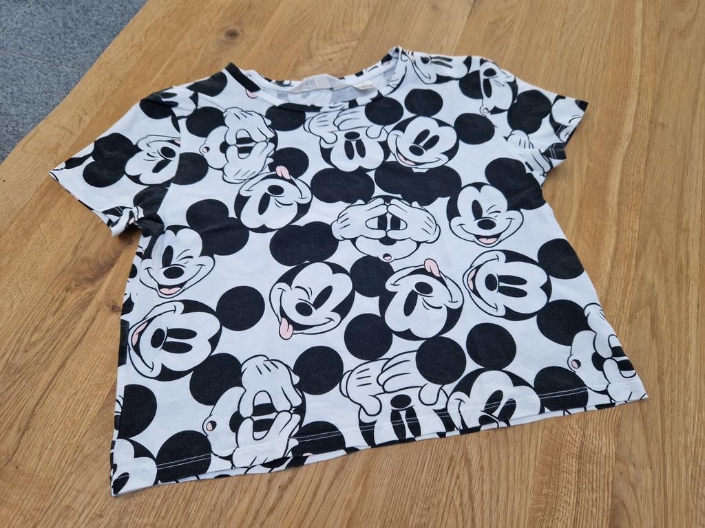 Mickey Mouse Shirt H&M Maat 146-152, Meisje, H&M, Ophalen of Verzenden, Zo goed als nieuw