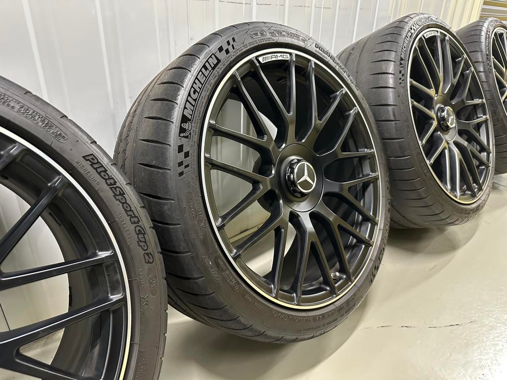 Mercedes W205 C63 AMG Velgen 19 & 20 Inch Michelin pilot MO1, Gebruikt, 285 mm, Banden en Velgen, Ophalen of Verzenden