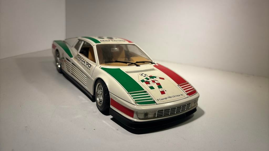Ferrari testarossa italia 90 Bburago 1.18, Ophalen of Verzenden, Bburago, A, A