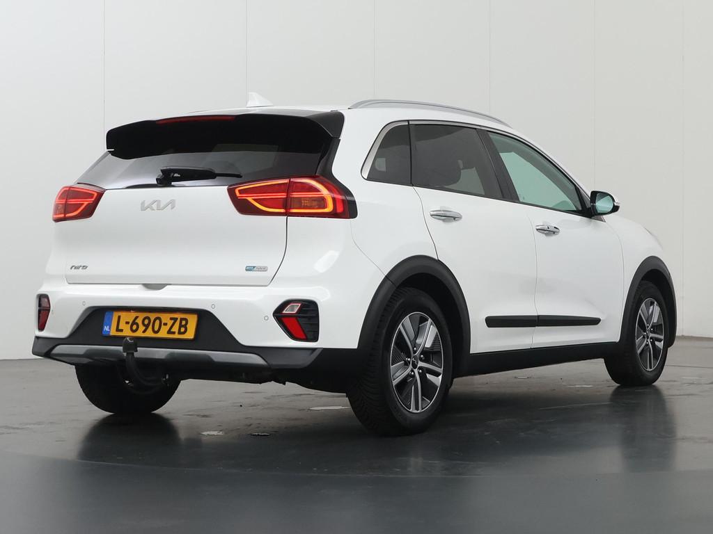 Kia Niro 1.6 GDi Hybrid DynamicPlusLine | Trekhaak | Lederen, Auto's, Kia, Gebruikt, Euro 6, 2 kWh, Wit