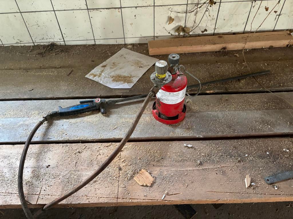 Gasbrander uierbrandet, Doe-het-zelf en Verbouw, Gereedschap | Handgereedschap, Ophalen, Gebruikt