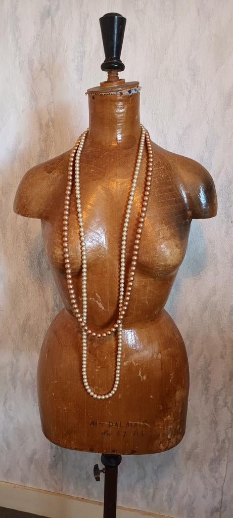 Antieke houten paspop / etalagepop, Antiek en Kunst, Ophalen