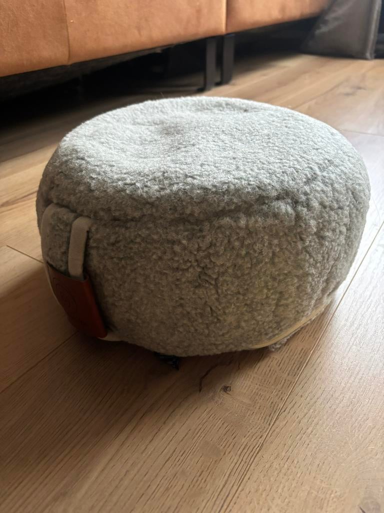 Comfort Zen meditatie kussen echt wol groen met tas, Ophalen, Zo goed als nieuw