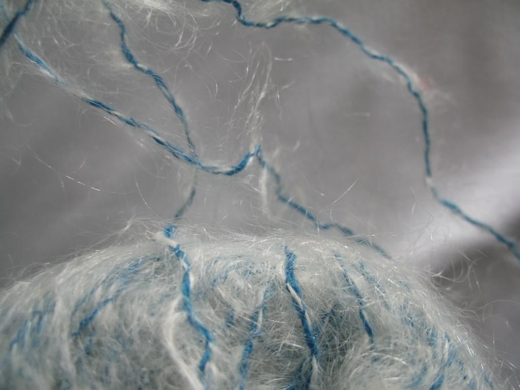 Kid Mohair Krijt * Aqua Blauw/Groen Satijngaren* Zeldzaam, Ophalen, Nieuw, Breien of Haken, Wol of Garen