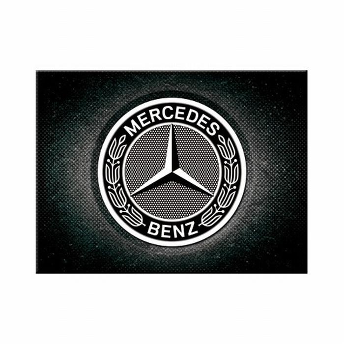 Mercedes Benz logo zwart reclame magneet koelkastmagneet, Ophalen of Verzenden, Nieuw, Auto's