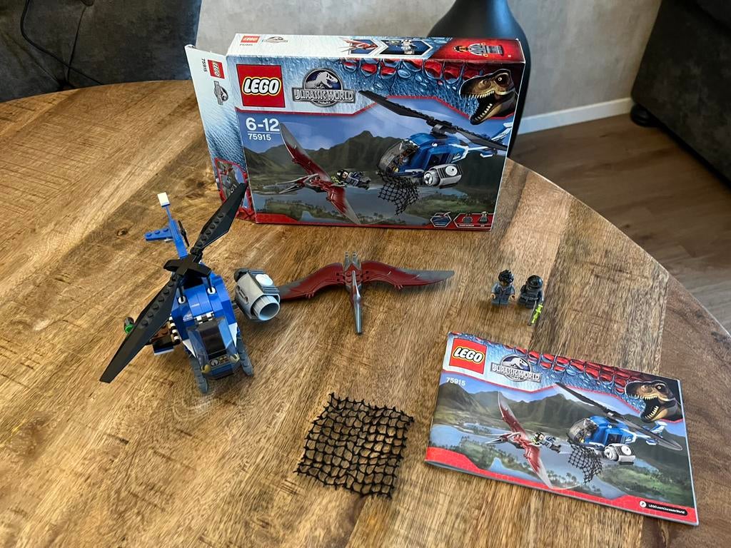 Lego 75915 Jurassic World Pteranodon Capture, Ophalen of Verzenden, Zo goed als nieuw, Complete set, Lego