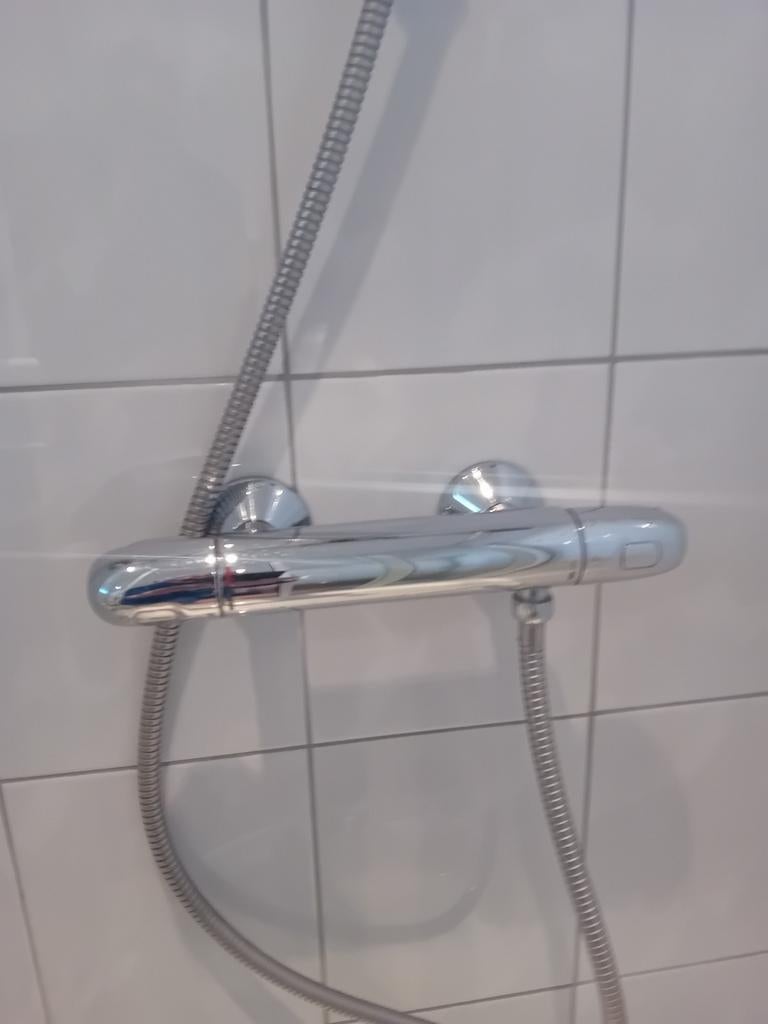 Douche thermostaatkraan grohe 3/4 draadaansluiting16 cm, Ophalen of Verzenden, Zo goed als nieuw, Chroom, Douche