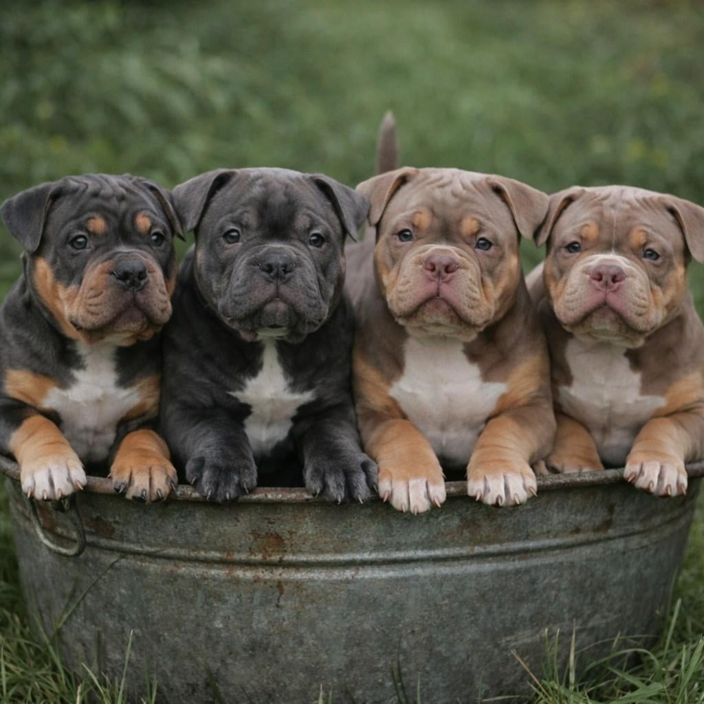 American Bully pups ABKC, Parvo, Overige rassen, 8 tot 15 weken, Meerdere dieren