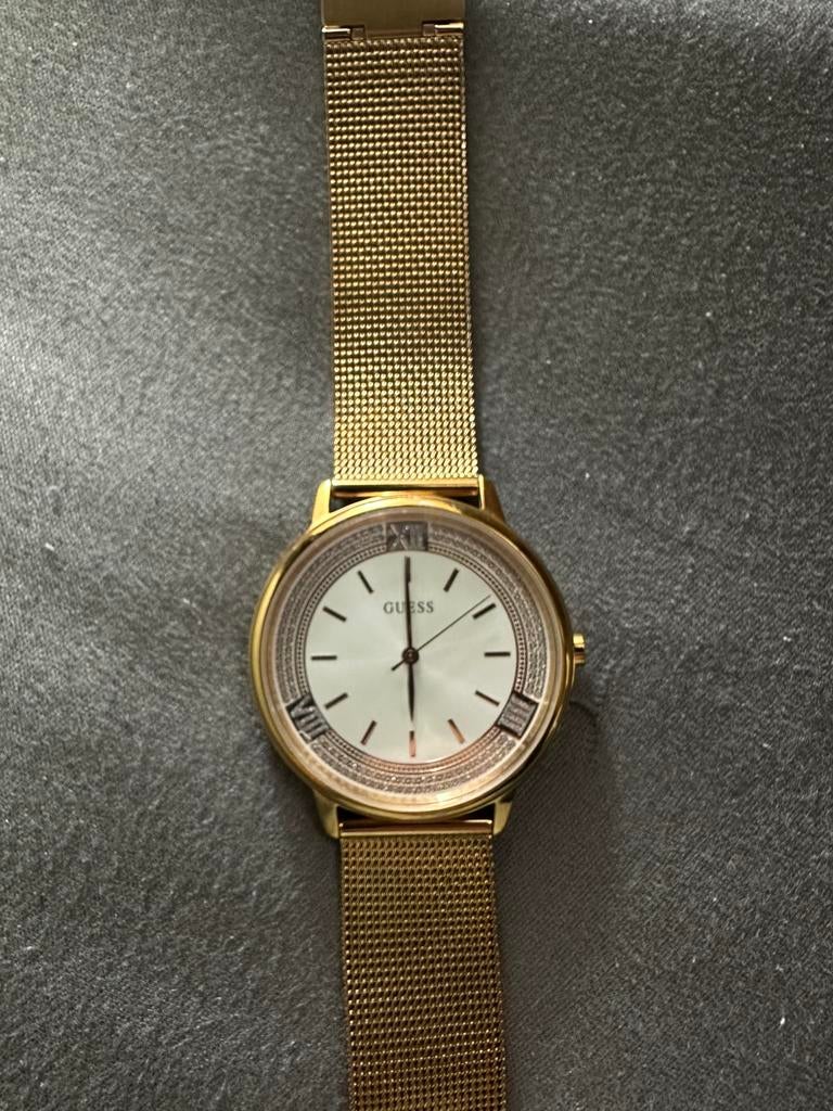 Guess horloge, Staal, Guess, Ophalen of Verzenden, Zo goed als nieuw