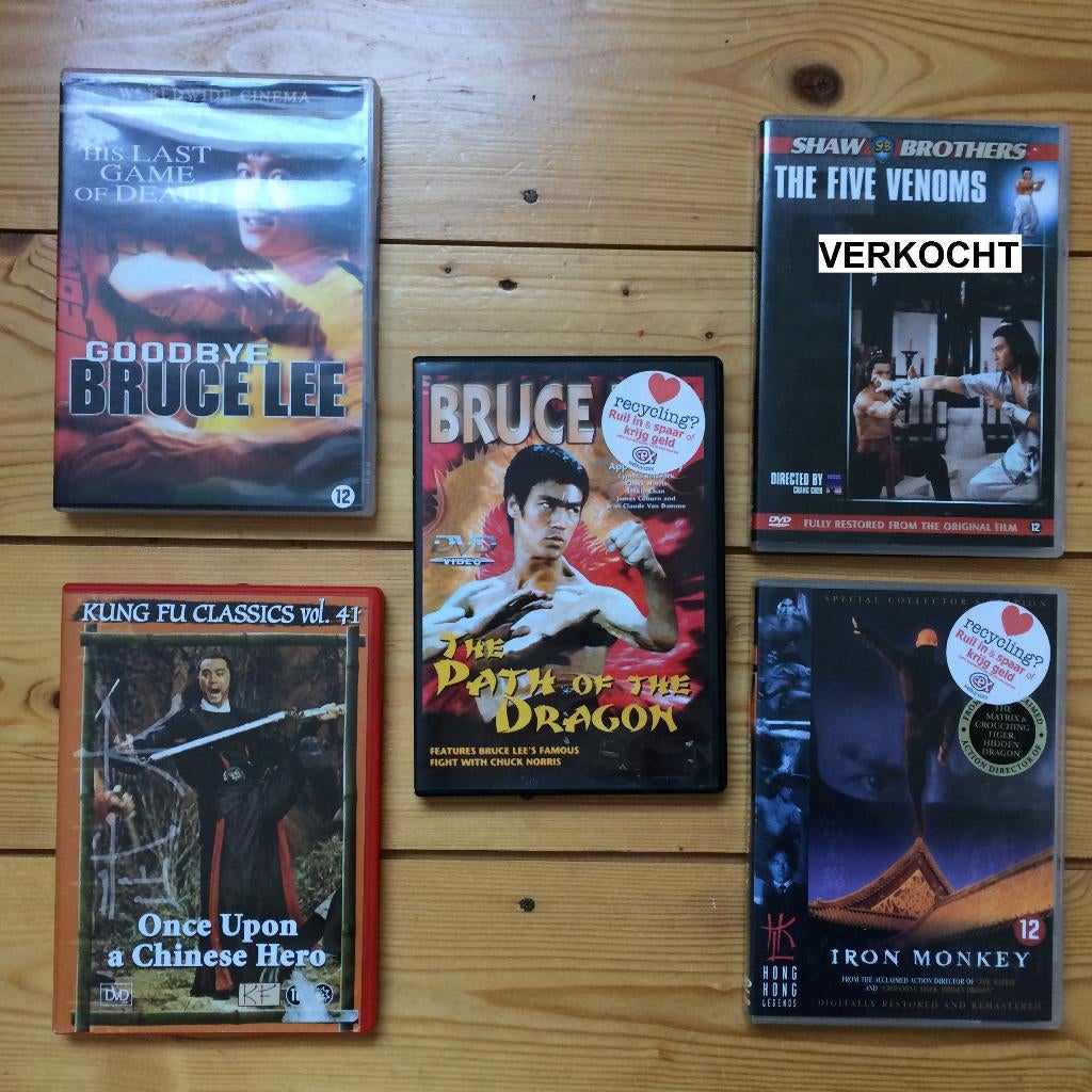 Kung Fu Bruce Lee Karate films Hong Kong DVD gevechtssport, Vanaf 12 jaar, Ophalen of Verzenden, Zo goed als nieuw, Martial Arts
