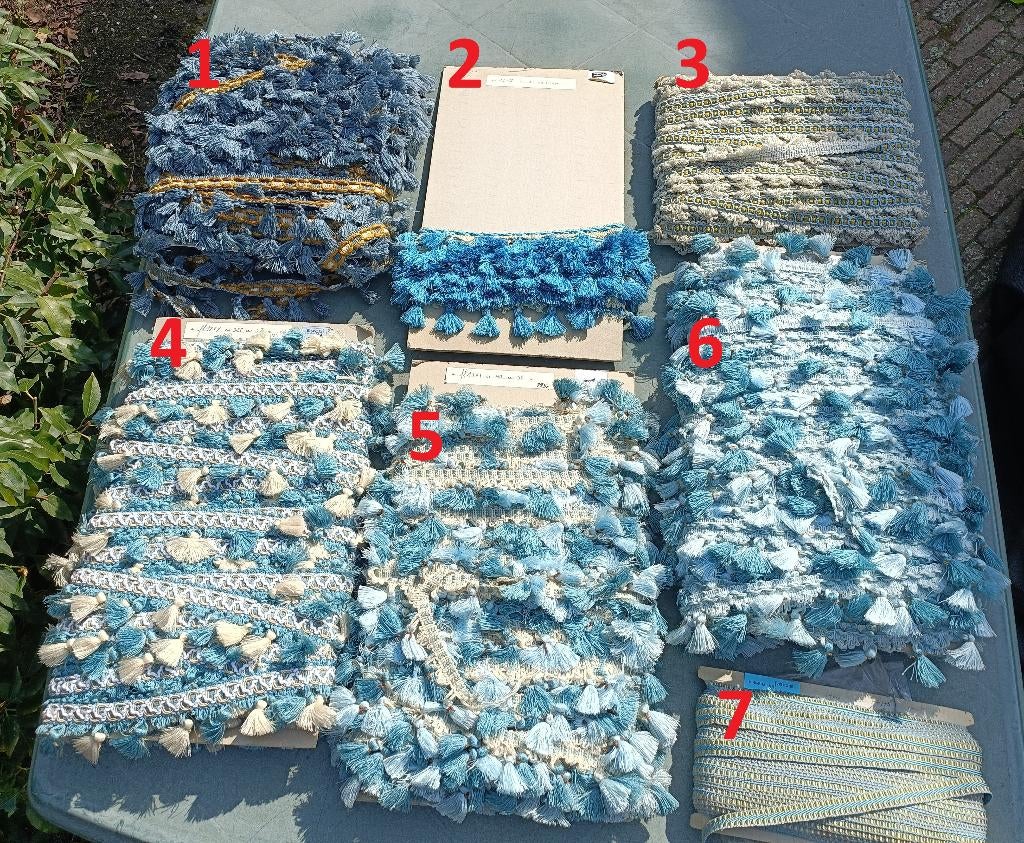 Diverse origineel vintage fournituren sierlint Lot 8 (SF33), Ophalen of Verzenden, Nieuw, Lint, Band of Elastiek