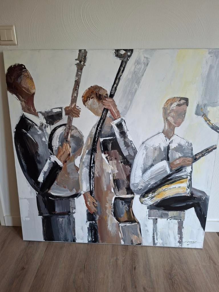 Schilderij 100×100cm op canvas, Ophalen