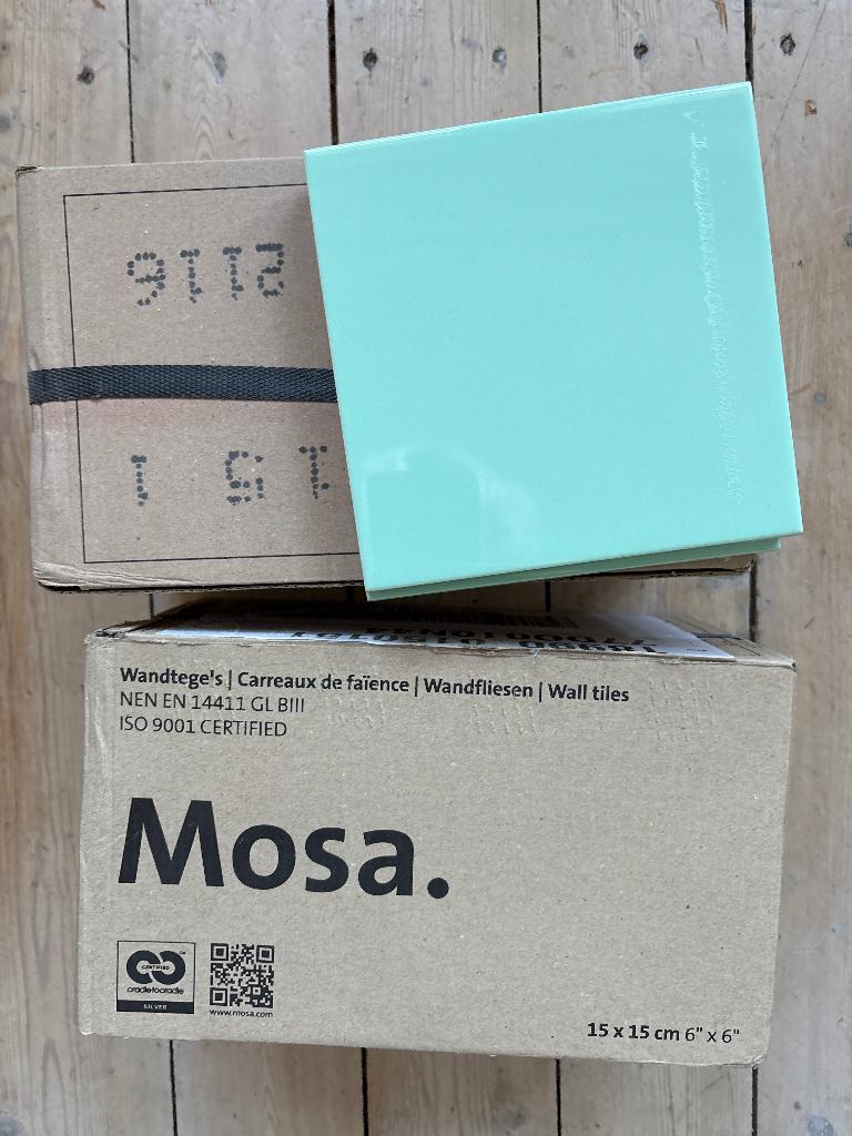 Mosa wandtegels, Doe-het-zelf en Verbouw, Tegels, Ophalen, Nieuw, Minder dan 20 cm, Minder dan 20 cm
