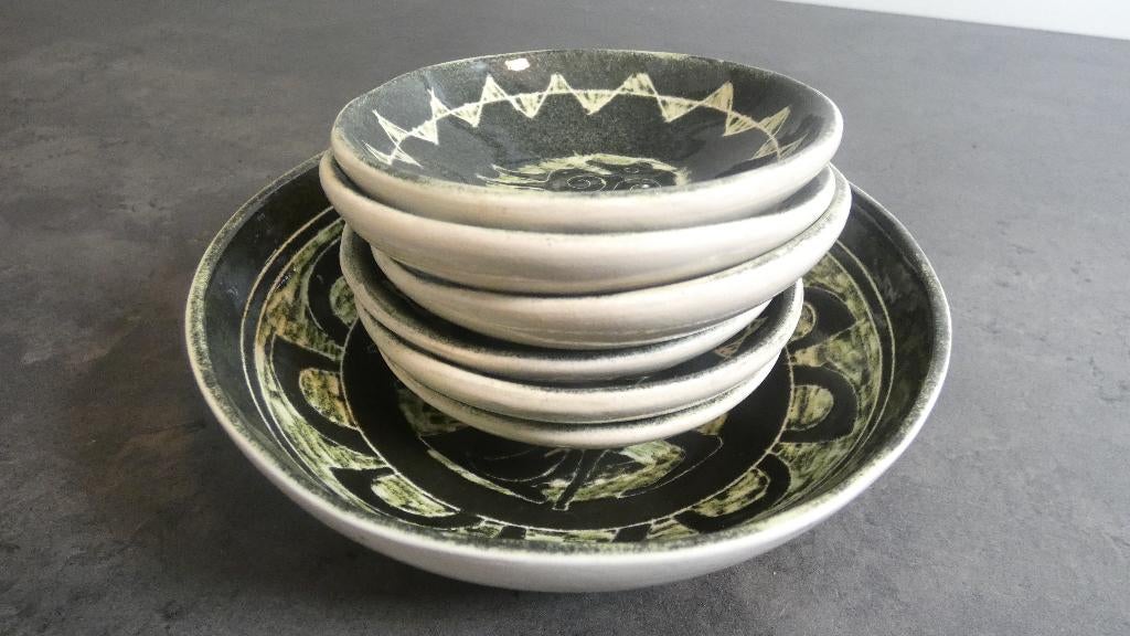 De Gats - petitfour of pinda setje [1993], Antiek en Kunst, Antiek | Keramiek en Aardewerk, Ophalen