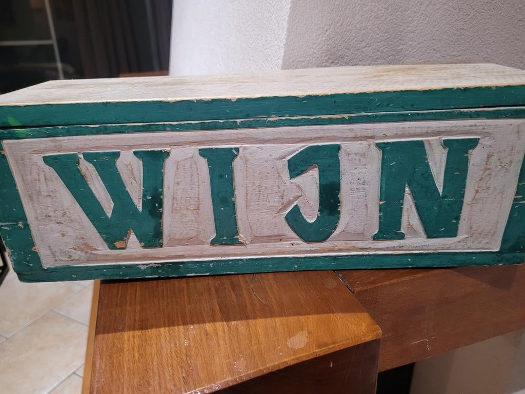 Decoratieve Wijnkist - Vintage Look, Ophalen of Verzenden, Gebruikt, Overige typen