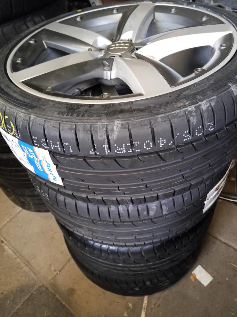 Audi a1 5x100 ORIGINEEL, "17" complete set, polo Fox Fabia, Ophalen, Banden en Velgen, 17 inch, 205 mm