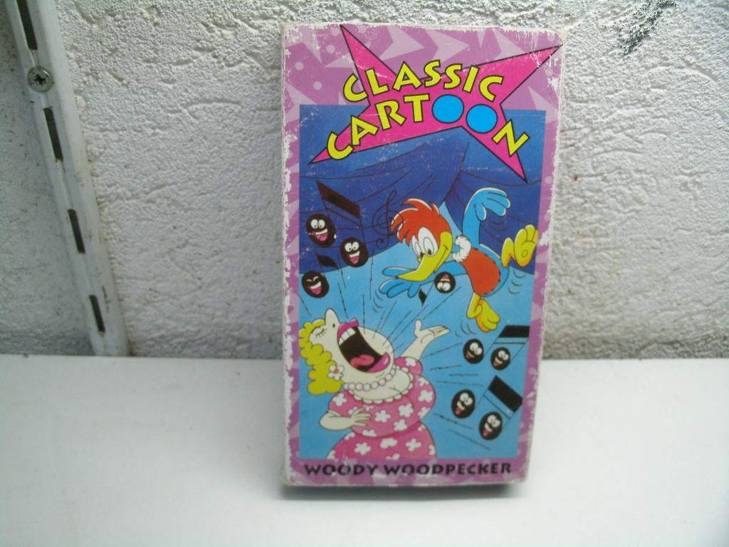 vhs 78a woody woodpecker classic cartoon, Cd's en Dvd's, VHS | Kinderen en Jeugd, Alle leeftijden, Ophalen of Verzenden, Zo goed als nieuw