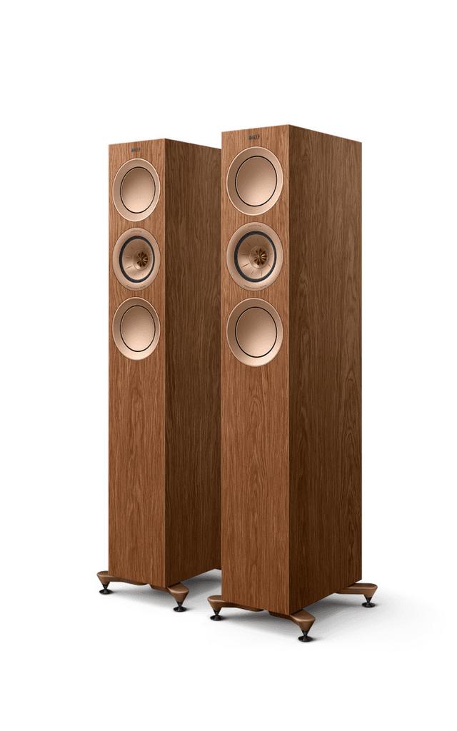 Gezocht! Kef R5 walnut, Ophalen, 120 watt of meer, Front, Rear of Stereo speakers, Overige merken