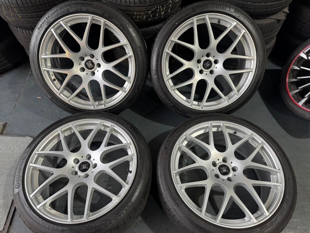21” Audi Q5 Velgen met Conti Zomerbanden 255/40 ZR21 XL 102Y, 255 mm, Velg(en), Nieuw, Zomerbanden